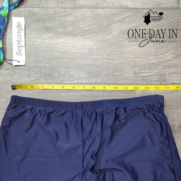 Septangle Boyshort Tankini Swimsuit Size 12 - Picture 4 of 5